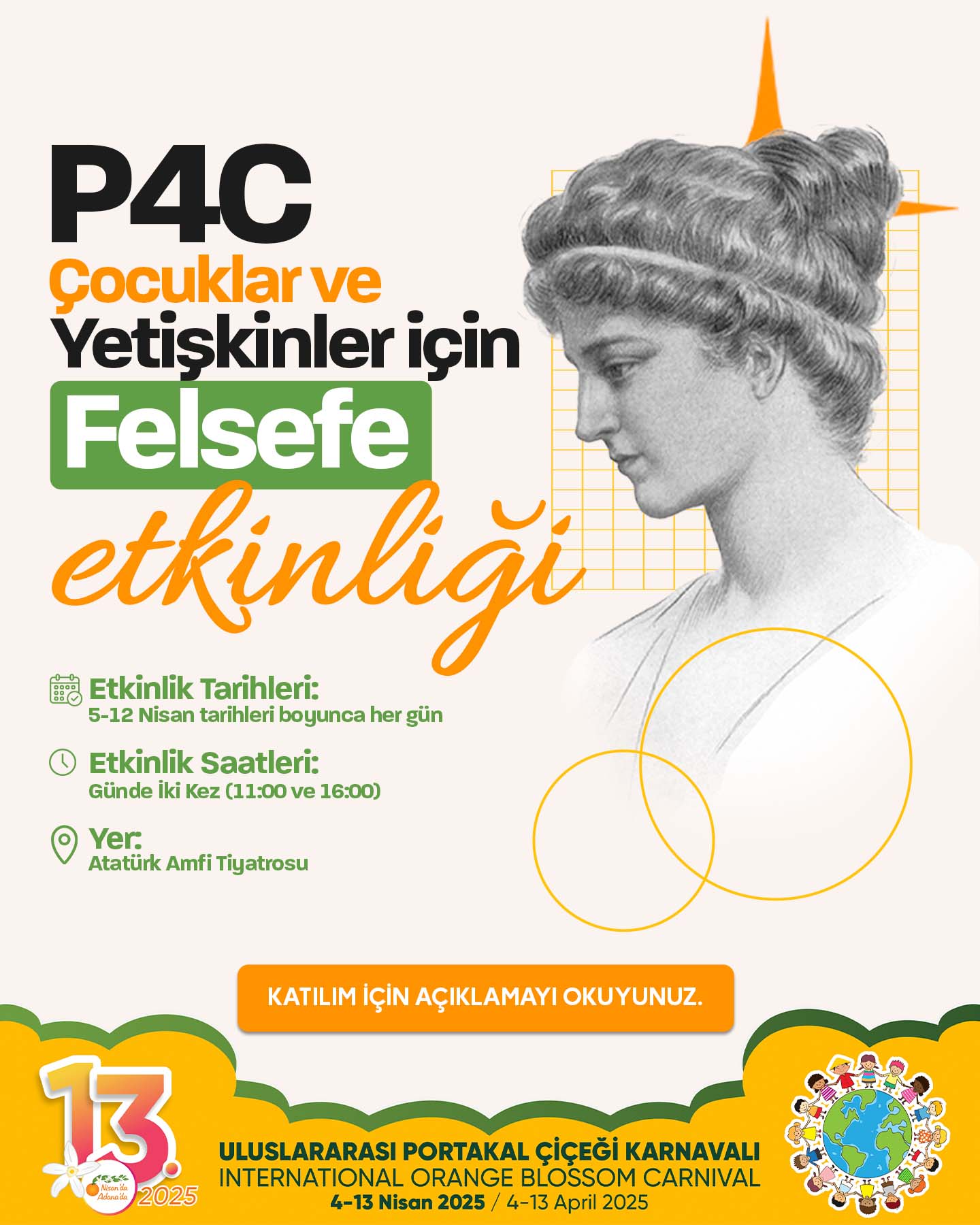 P4C Çocuklar ve Yetişkinler için Felsefe etkinliği