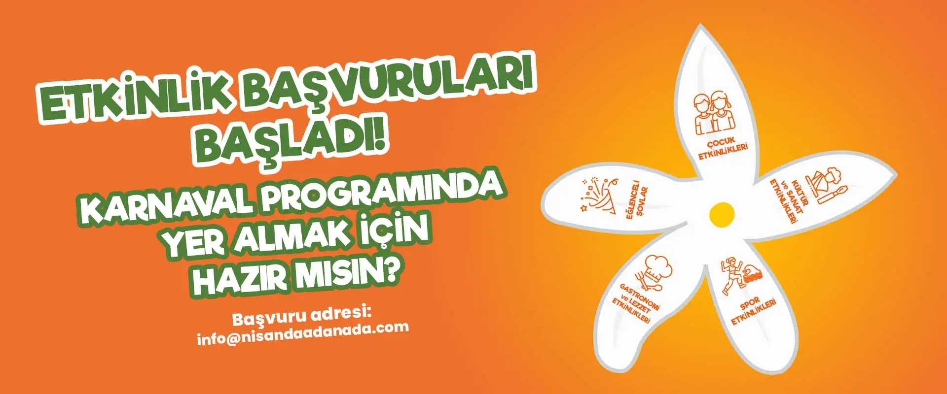 ETKİNLİK BAŞVURULARI BAŞLADI | Nisan'da Adana'da